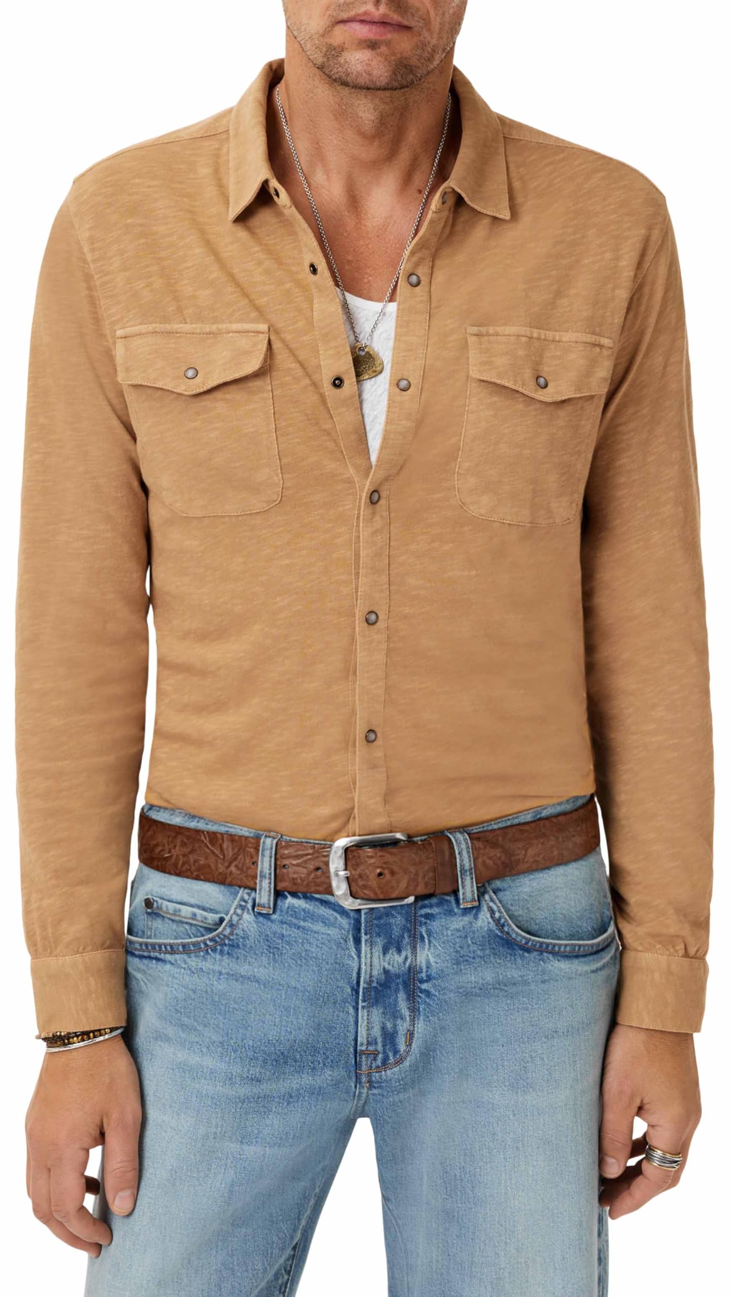 Photo 1 of John Varvatos Arvon Western Shirt Almond L