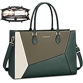 RAINSMORE Laptop Tote Bag for Women 15.6 Inch Large Women Work Bags Waterproof Business Office Teacher Bag Computer Briefcase