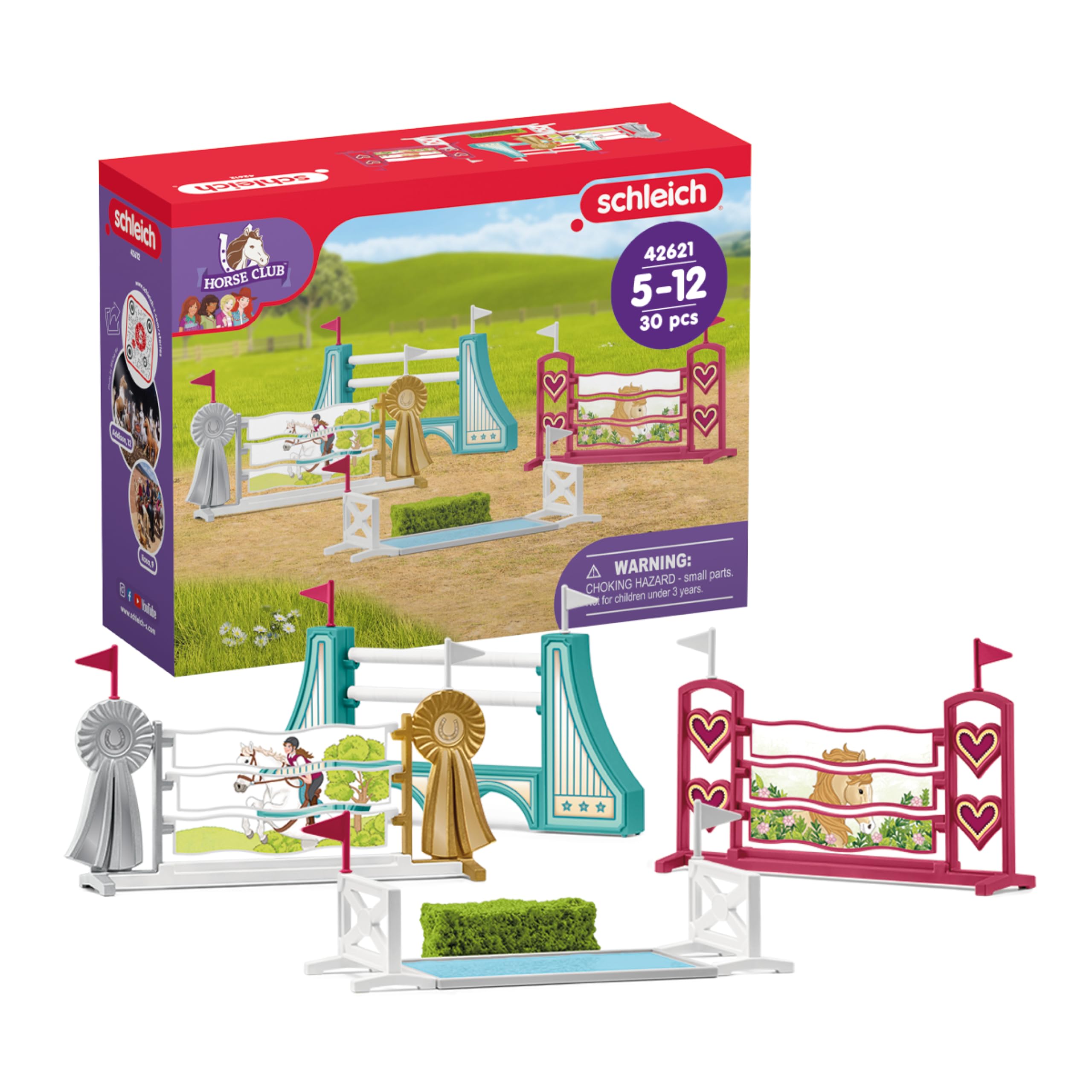 SCHLEICH 42612 Obstacle Accessoires Horse Club Toy Playset Accessory for children aged 5-12 Years