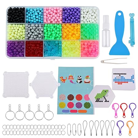 Joyibay Kinder Sicherungs Perlen Spielzeug DIY Perle Kunst Magisches Wasser Sprühen Korn Spielzeug für Kinder