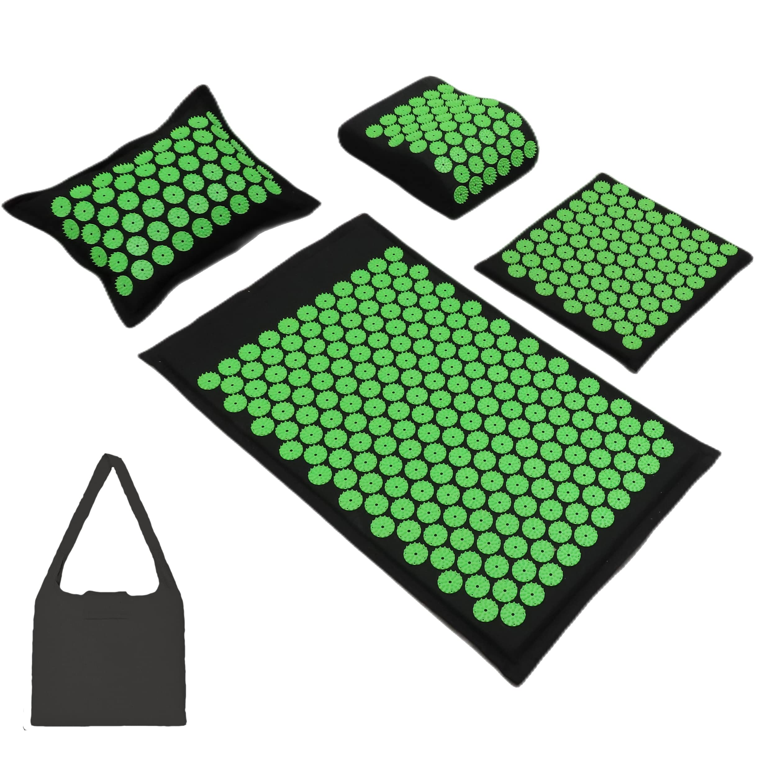XiaoMaGe Acupressure Mat And Pillow Set With Carrying Bag Acupuncture