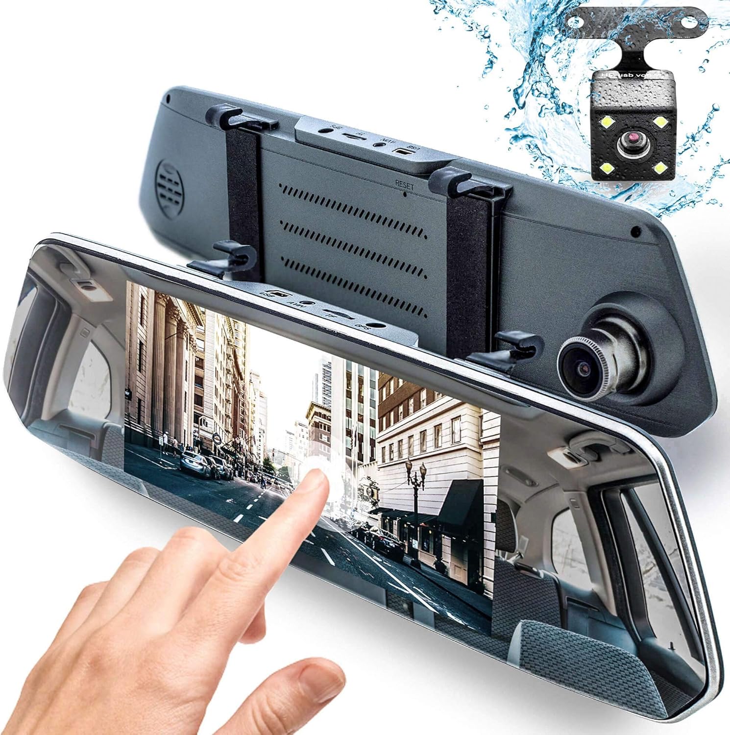 Rear View Mirror Dash Cam 1080P - 7" IPS Touch-Screen - Protect Your Comfort on a Road - by Dr.Smartec
