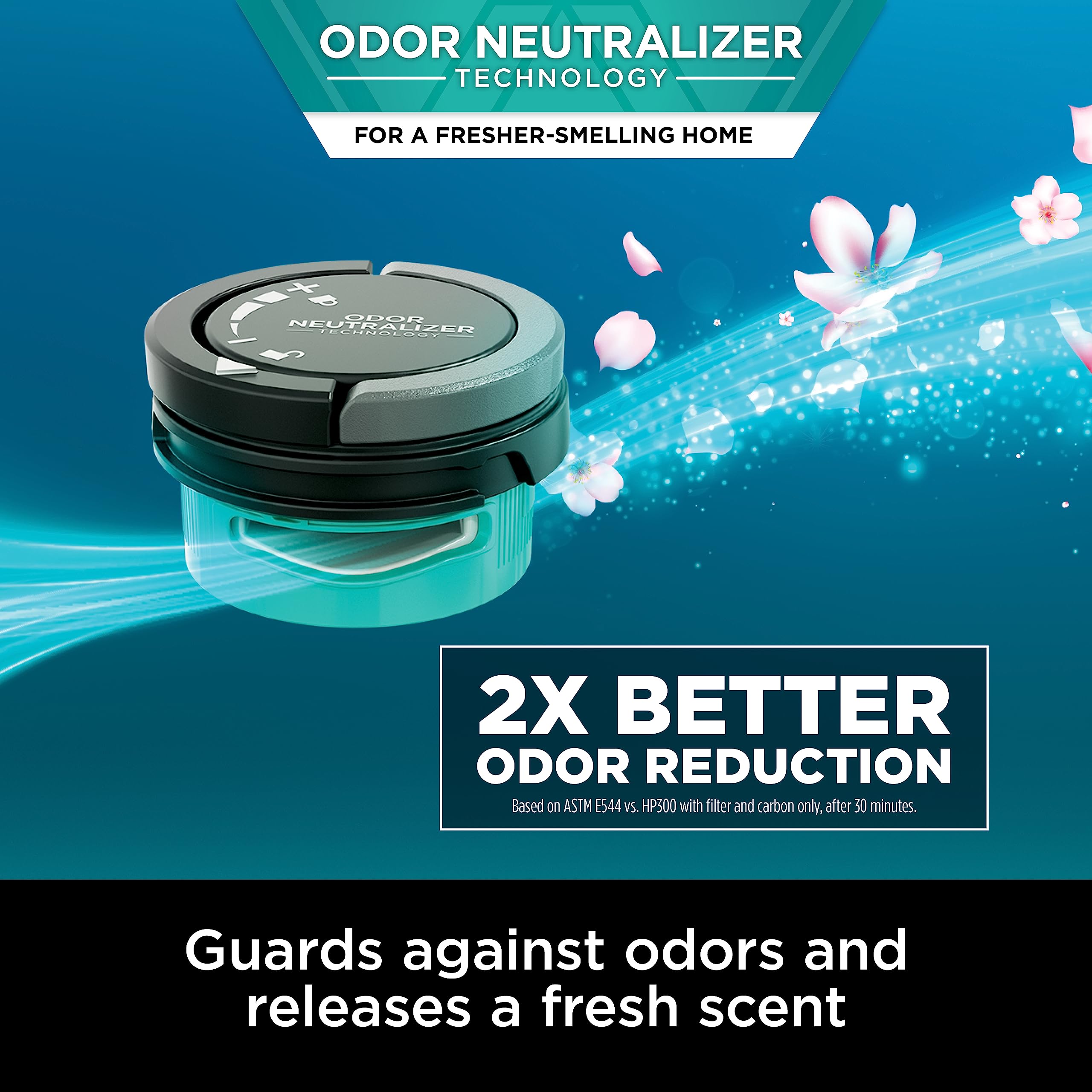 Shark HP232 Clean Sense Air Purifier MAX with Odor Neutralizer Technology, Allergies, HEPA Filter, 1200 Sq Ft, XL Room, Whole Home, Captures 99.98% of Particles, Allergens, Smells & More, Grey