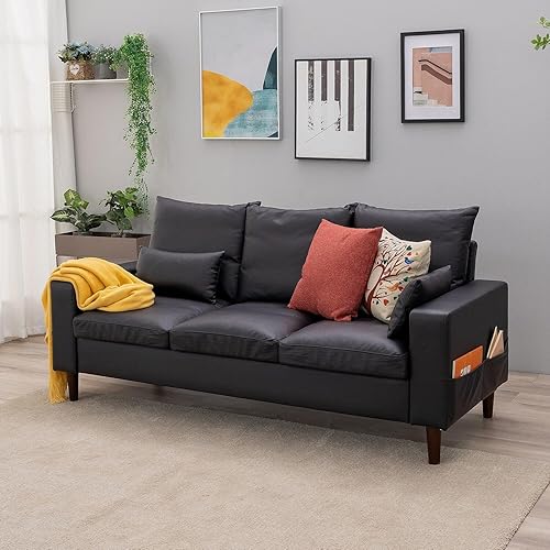 Panana Couch Seater Loveseat Sofa with Storage Pockets for