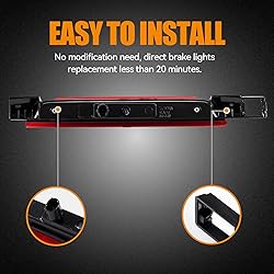 Cxdar Third 3rd Brake Light LED for 2010-2017 Chevy