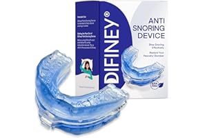Difiney Anti Snoring Device: FDA-Cleared Anti Snoring Mouthpiece Mouth Guard - Effective Anti Snore Solution for Men and Women to Reclaim Peaceful Sleep (Blue)