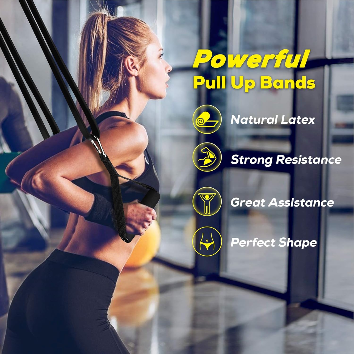 IPOW Resistance Bands Set 11 PCS Pull Up Assist Bands Multi-Use Loop Bands Kit with Handles Ankle Straps Door Anchor Core Sliders Power Workout Bands Exercise Bands for Training and Physical Therapy : Sports & Outdoors