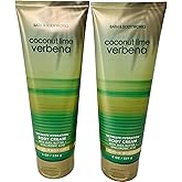 Bath & Body Works Coconut Lime Verbena Ultimate Hydration Body Cream 8 Ounces Pack of 2