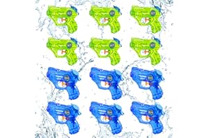DOVIDEN Water Guns for Kids - 12 Pack Mini Squirt Water Guns Blaster Soaker with Trigger Waterguns for Boys Girls Summer Outdoor Swimming Pool Water Fighting