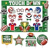 Football Decor, Football Party Decorations Set Includes Footbal l Picture Frame, 25Pcs Footbal l Photo Booth Props, Sports Themed Party Decorations for Game Time Tailgate