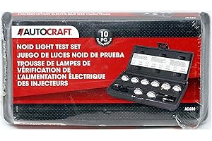 Autocraft - AC680 Noid IAC Light Replacement Test Kit | for 90 Degree IAC Signal Tester | Compatible with Electronic Fuel Injection System with Flat 4 Pin Connectors - 10 Piece Set