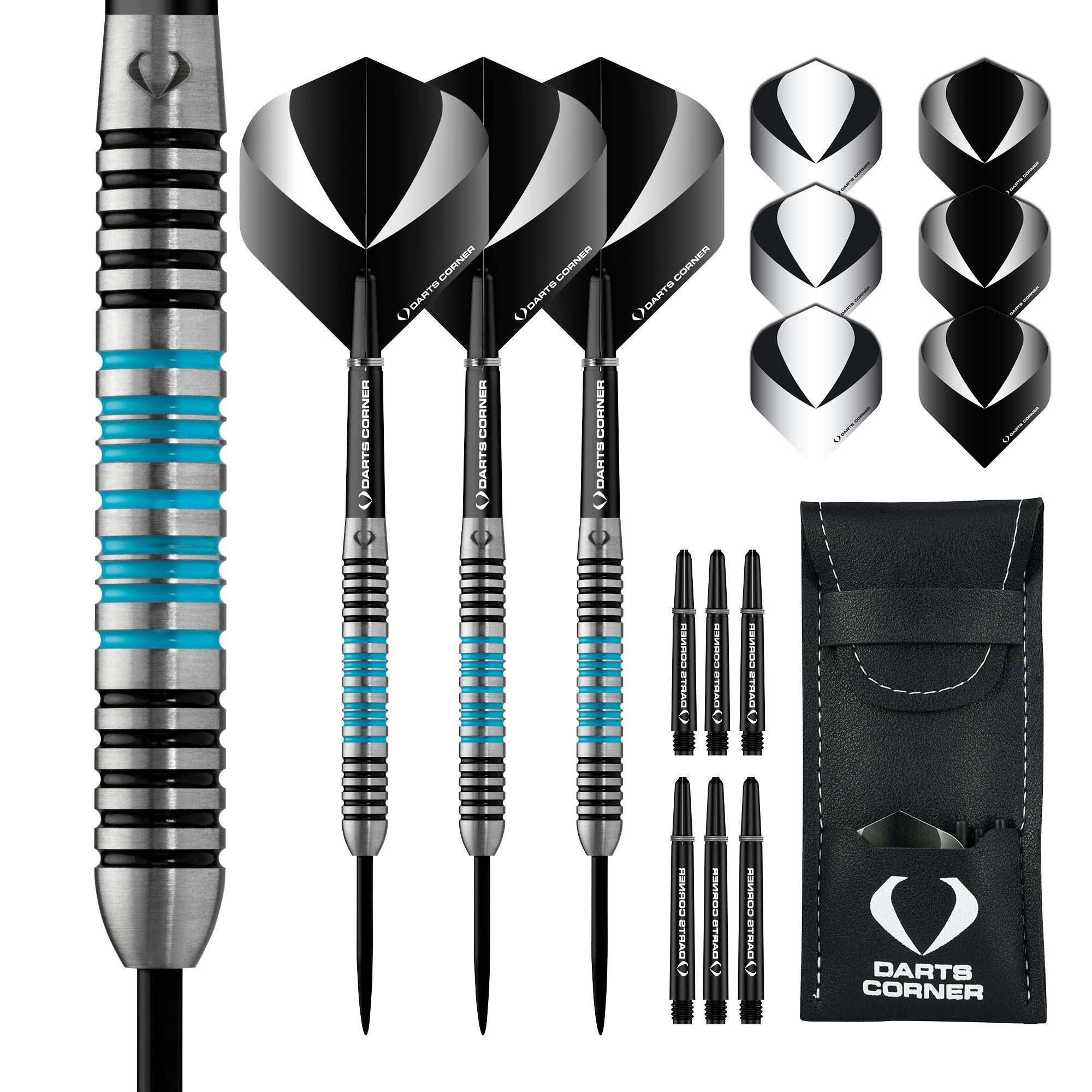 DESIGNA DARTS Corner Marine Steel Tip Dart Set | 80% Tungsten Barrel, M2, 23g (D0673)
