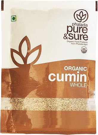 Pure & Sure Organic Whole, Cumin, 100g