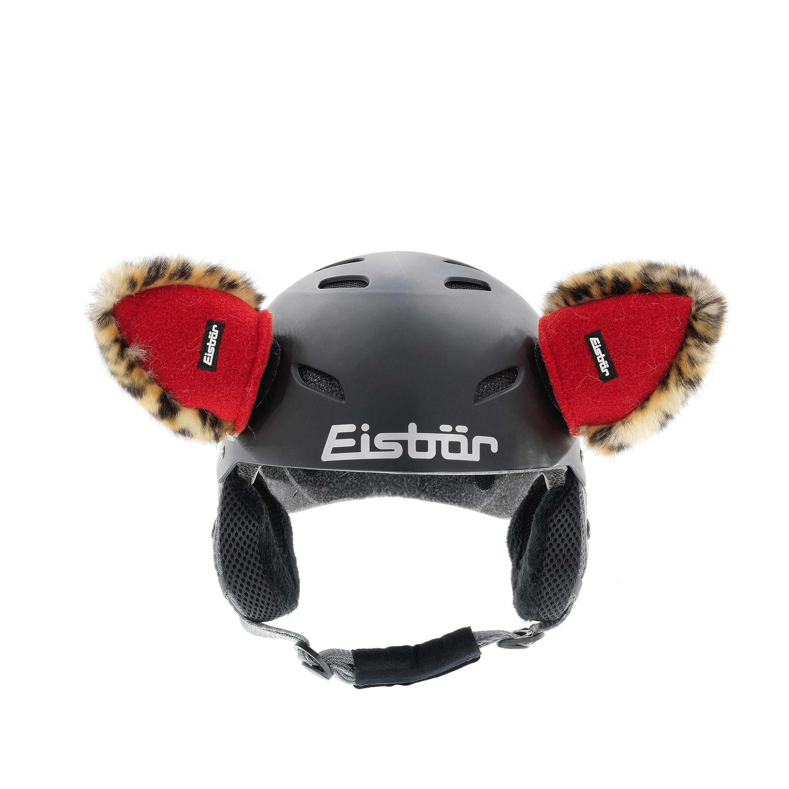 Eisbär Ears Unisex Children's Helmet Accessory, Black/Brown/Red, One Size