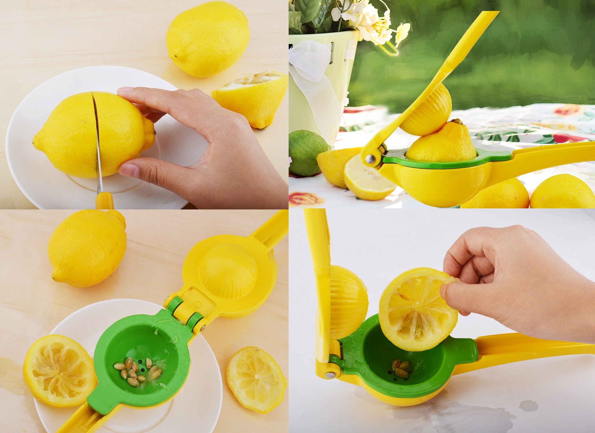 Chefbar Metal Lemon Lime Squeezer Manual Citrus Press Juicer Top Rated