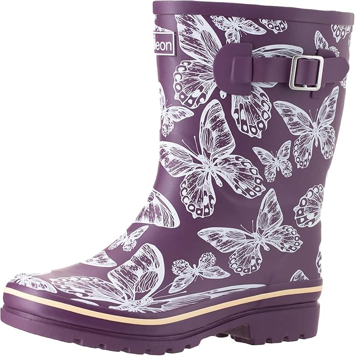 wide width ankle rain boots