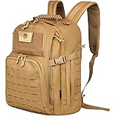 AZULDEZ Military Tactical Backpack, 40L Tactical Backpack for Men, Army 3 Days Assault Pack, Military Molle Backpack Waterproof, EDC Hiking Bug Out Bag with Water Bladder Compartment, Hiking Rucksack