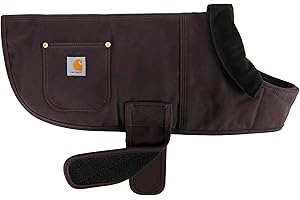 Carhartt Firm Duck Insulated Dog Chore Coat, Durable Weather Resistant Jacket for Cold and Windy Conditions, PFAS Free (Deep Wine), Large