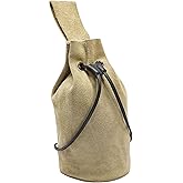 Mythrojan Drawstring Belt Bag Renaissance Costume Accessories Medieval Suede Leather Purse Viking Coin Jewelry Pouch Waist Bag for LARP, Festivals, Renfaire, Reenactments - Light Green, 8" x 6.5"