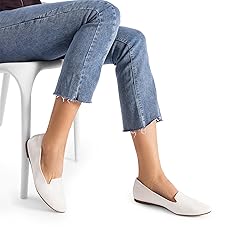 DREAM PAIRS Women's Flats, Pointed Toe Slip-On