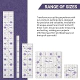 The Quilted Bear Quilting Rulers 5x5 Transparent Non-Slip Acrylic view 2