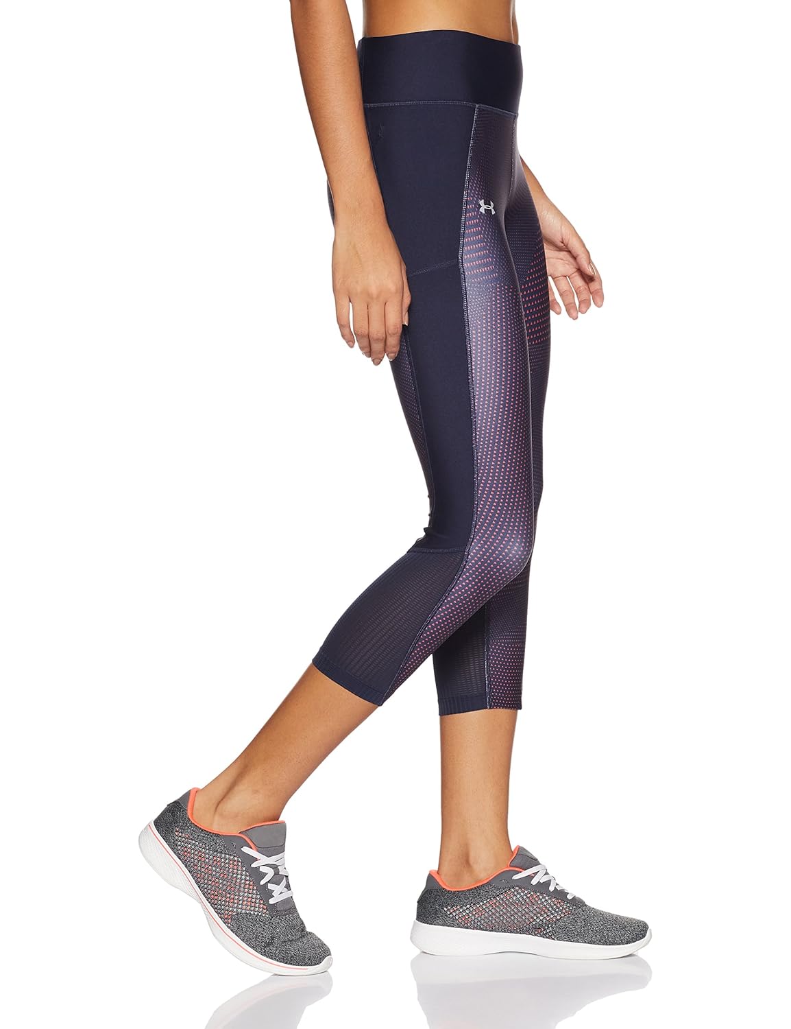 under armour fly by printed capri women's sports leggings