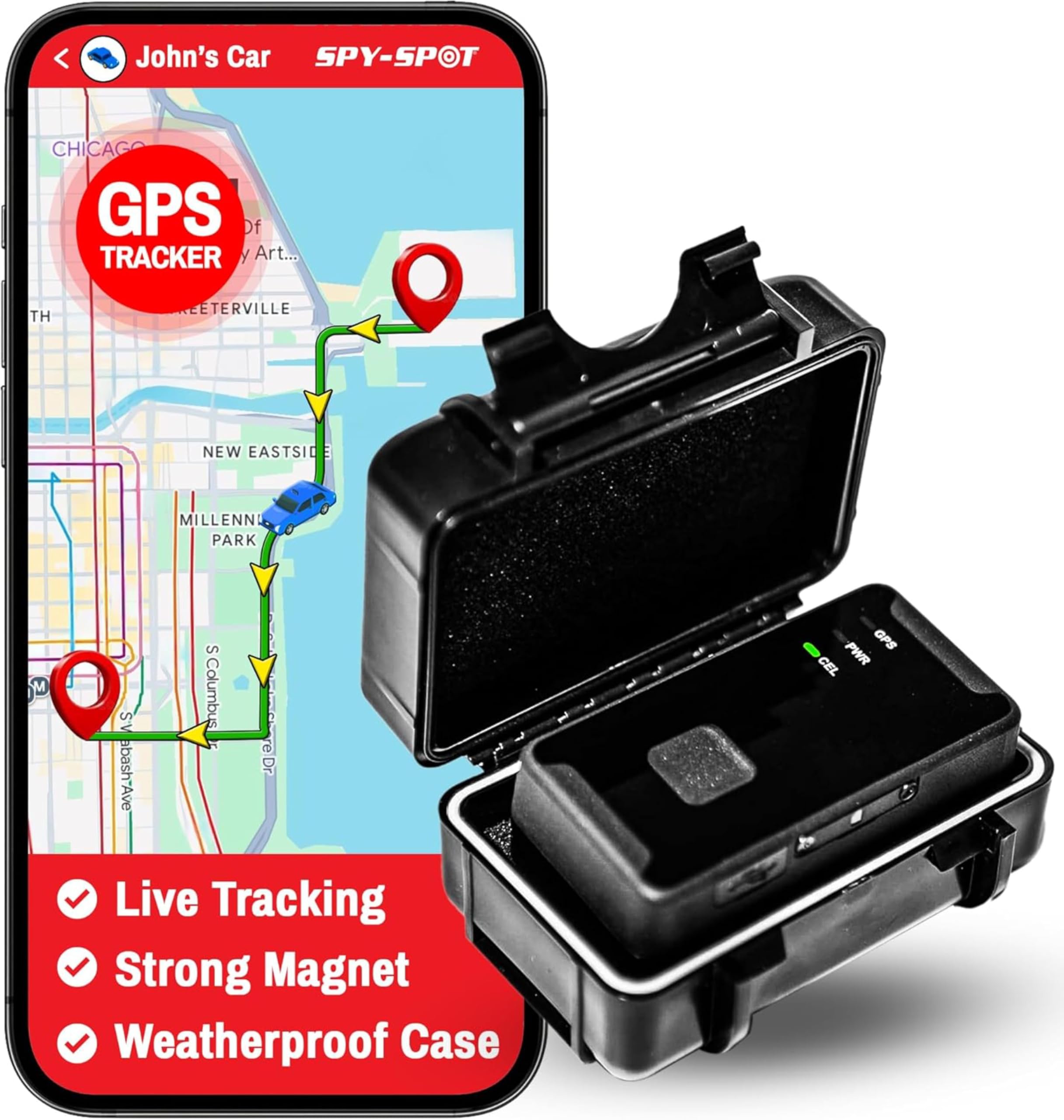 SPY SPOT GL320MG 4G LTE Mini Rastreador GPS con Estuche Magnético Impermeable