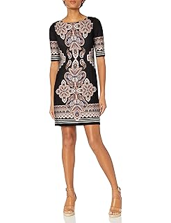 eliza j mandarin collar shift dress