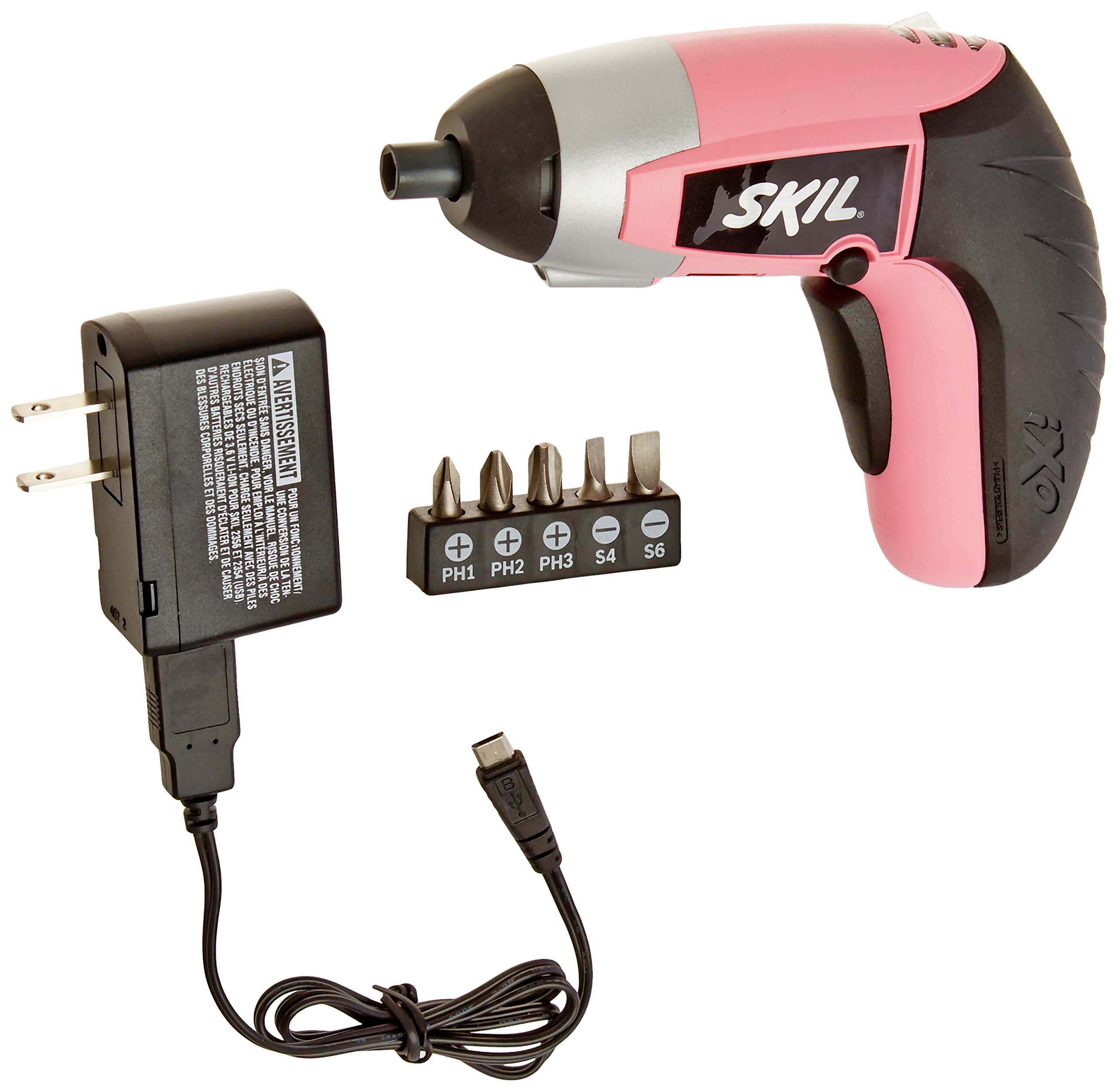 SKIL 235408 Pink iXO 4V Max LithiumIon PalmSized Cordless