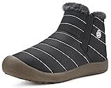 Womens Mens Snow Boots Winter Shoes Slip On Ankle