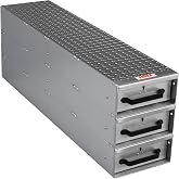 Jobox 1408980 3-Drawer Long Stacked Heavy-Duty Aluminum Drawer Storage - (12" W x 18" H x 50" L)
