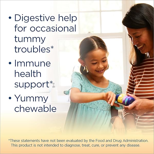 RENEW LIFE KIDS PROBIOTIC GUMMIES, SUPPORTS DIGESTIVE & IMMUNE HEALTH, SOY, DAIRY & GLUTEN FREE, BERRY, 90 CHEWABLE TABLETS