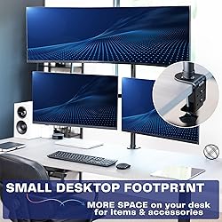 VIVO Triple Monitor Extra Tall Desk Mount for up to