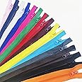 Wonesifee 14PCS Zippers Colorful Resin #5 Plastic Separating Zippers for Clothes DIY Handbags Sewing Jackets Clothing Parka Down Coats Craft Purses Bags Mixed 14 Colors (50cm/20inch)