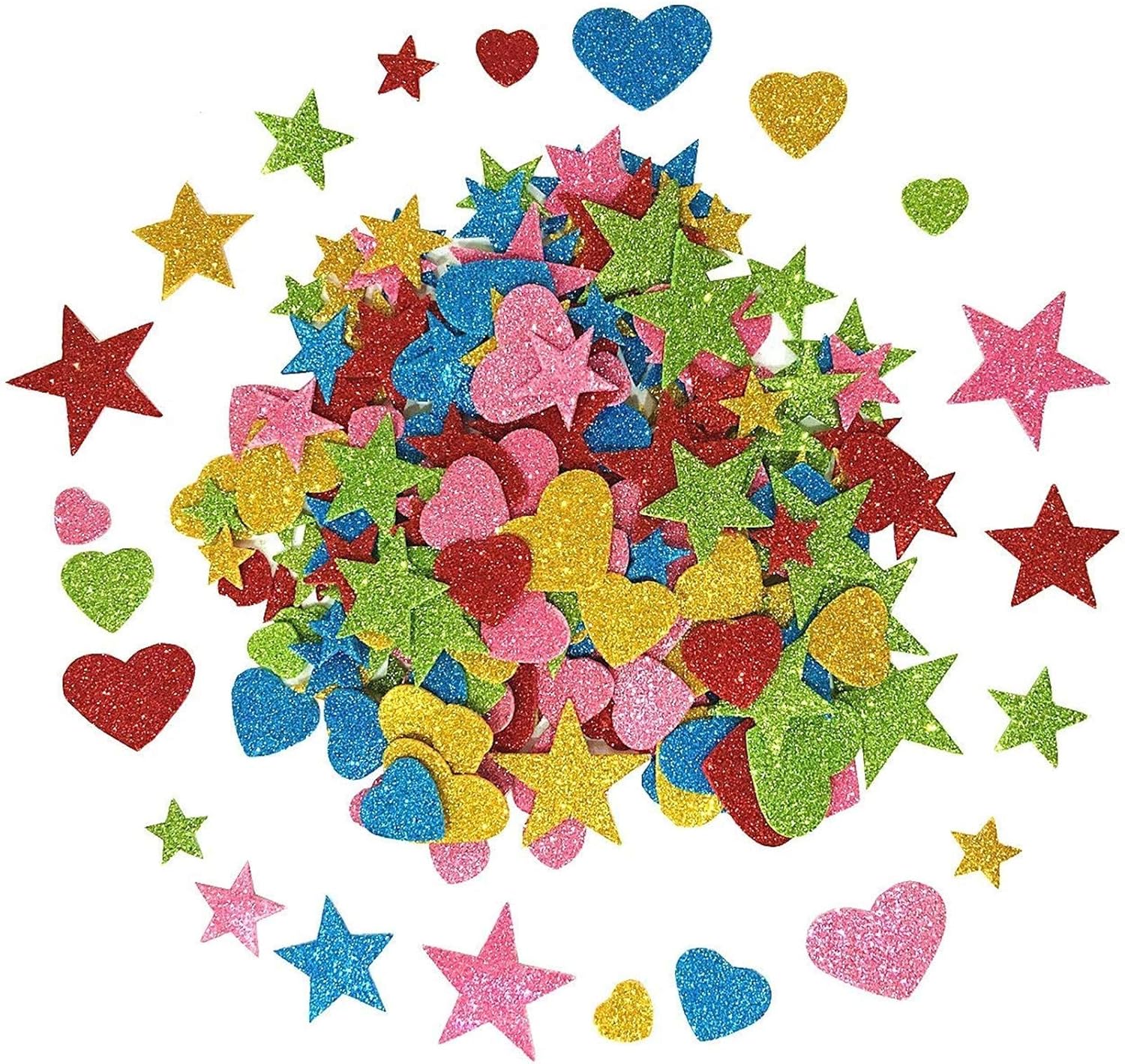 Download Foam Glitter Stickers Self Adhesive Mini Heart And Stars Shapes For Christmas Kid S Arts Craft Supplies Greeting Cards Home Decoration 230 Pieces Amazon Co Uk Kitchen Home 3D SVG Files Ideas | SVG, Paper Crafts, SVG File