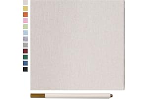 Yopih Photo Album Self Adhesive Scrapbook Album for Various Picture Sizes DIY Magnetic Linen Cover Album with Metal Pen - Perfect Family and Wedding Gift (40 Pages)