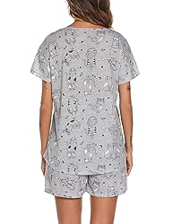 ENJOYNIGHT Womens Pajama Shorts Sets Cotton Pjs