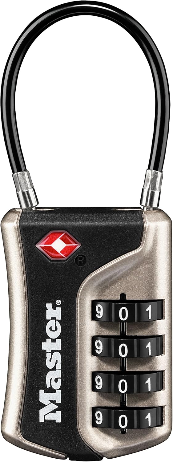Master Lock 4697D Set Your Own Combination TSA Approved Luggage Lock, 1 Pack, Assorted Colors: Home Improvement