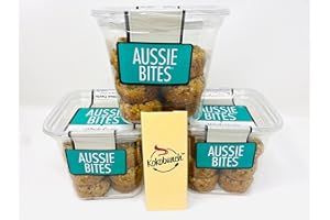 Universal Bakery Aussie Bites With Omega 3, Whole Grain Rolled Oats, Dried Apricot, Flax Seed, Raisin, Shredded Coconut and a complimentary Kokobunch Kit - 3 PACK 10oz