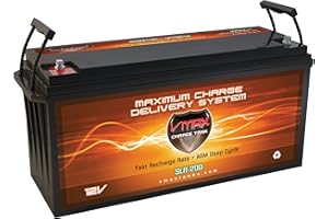 VMAX Solar SLR200 Vmaxtanks AGM 12 Volt 200ah Solar Wind Power Backup AGM 12V Deep Cycle Battery