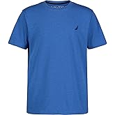 Nautica Boys Short Sleeve Solid Crew Neck T-Shirt, Soft, Comfortable, Relaxed Fit