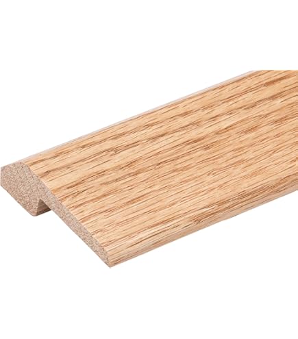 EWCA46 Fluted Casing Molding – 3-1/2" Wide X 3/4" Thick, Unfinished Solid Red Oak, 42" Length, Traditional Colonial Craftsman Style