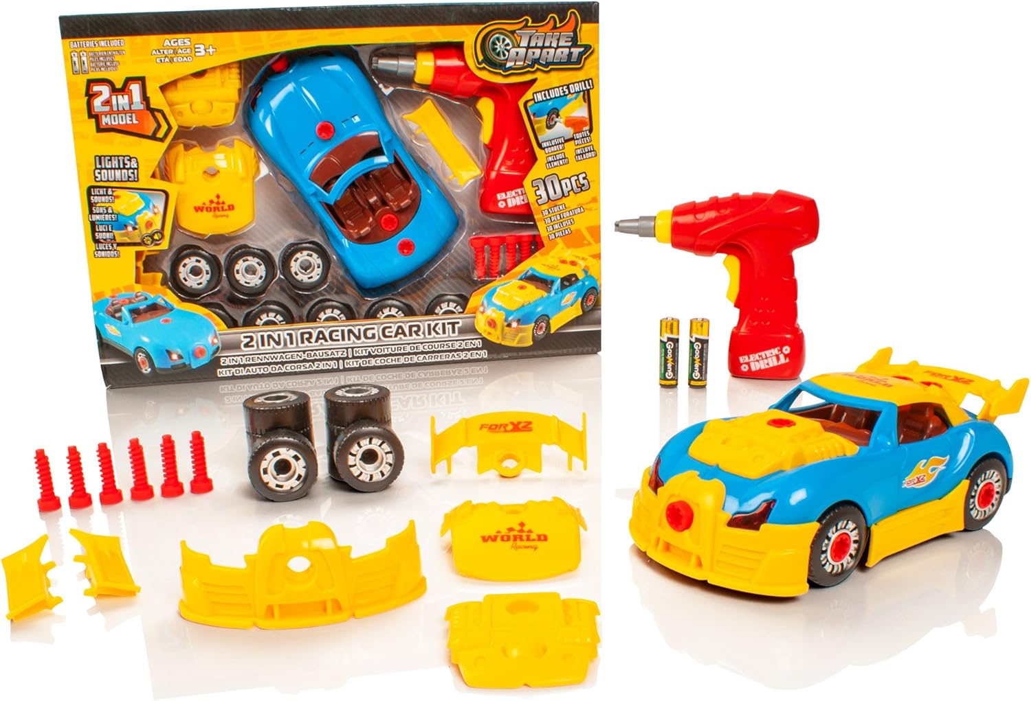 take apart racing car kit