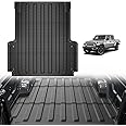 TripleAliners Truck Bed Mat Compatible with 2020-2023 2024 2025 Jeep Gladiator JT Accessories 5FT Vehicle Perfectly Flush All Weather Protection TPE Heavy Duty Pickup Car Bed Cargo Mat