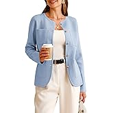 Arach&Cloz Womens Wool Blend Sweater Blazers Business Casual Jacket with Pockets 2026
