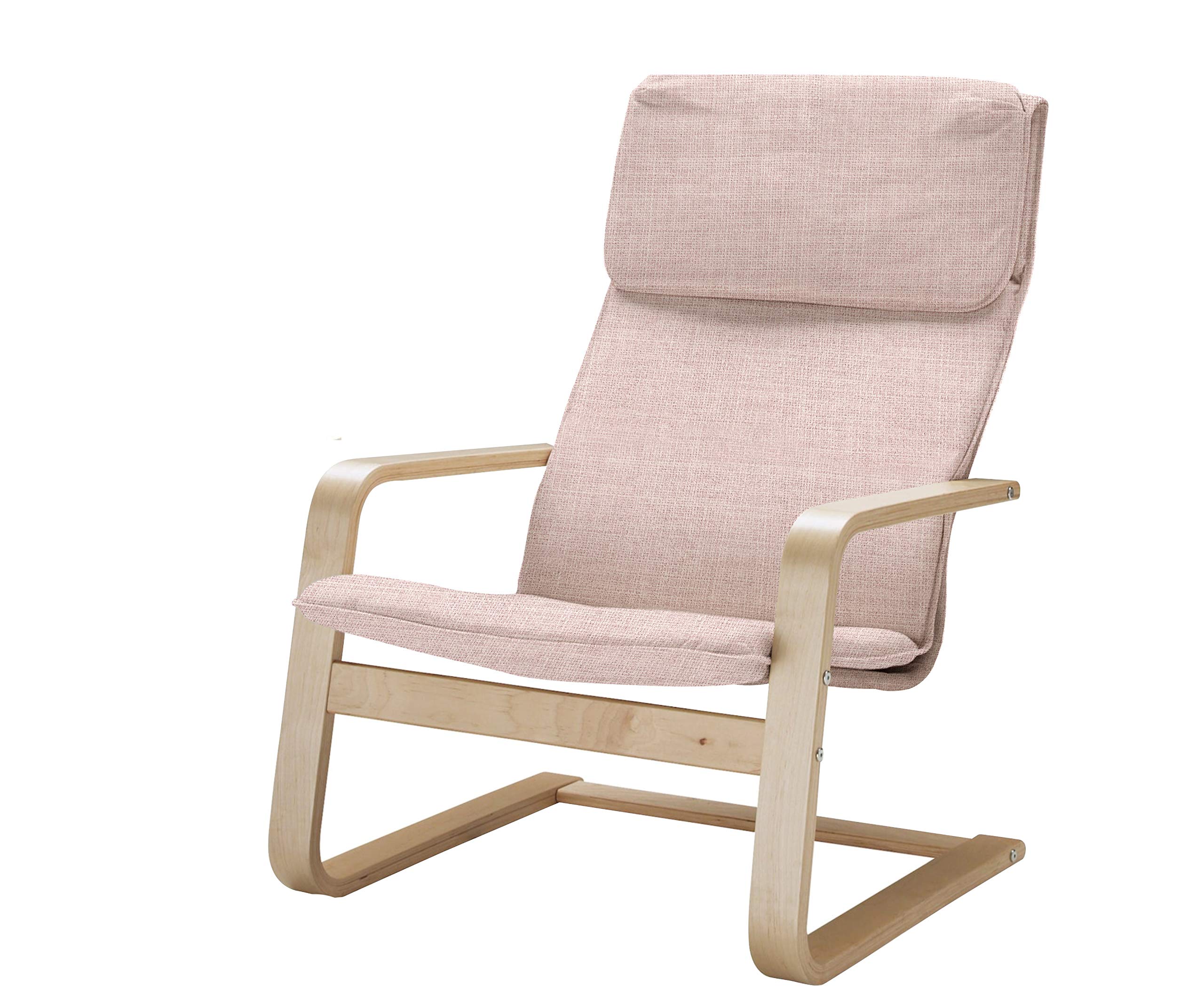 Vinylla Armchair Replacement Cover Compatible with IKEA Pello (Polyester - Pink)