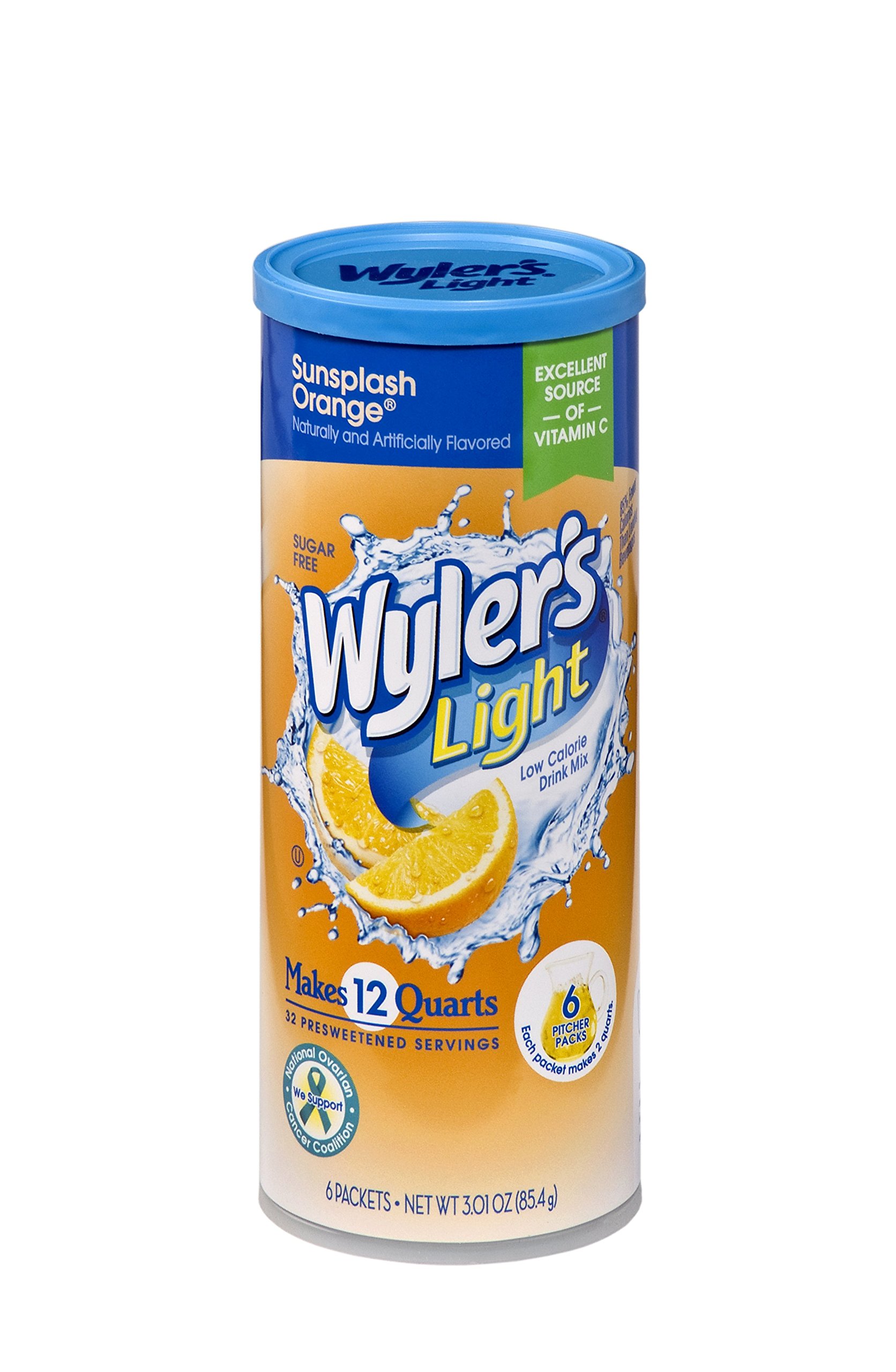 Wyler's Light Canister Drink Mix Raspberry Water Powder