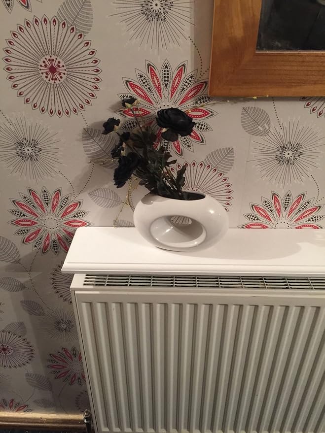 Made to Order Radiator Shelf 1210 1500mm (Round) in a white primer