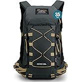 MOUNTAINTOP 35L Hiking Backpack, Lightweight Outdoor Travel Camping Daypack with Rain Cover for Men & Women（Grey）