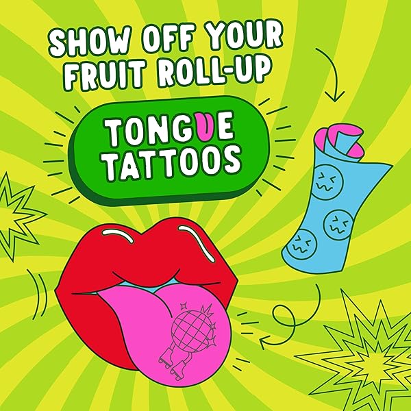 FRUIT ROLL-UPS SOUR FRUIT FLAVORED SNACKS, BLUE RAZZBERRY & BERRY PUNCH FLAVORS, VARIETY PACK, 15 OZ (30 COUNT)
